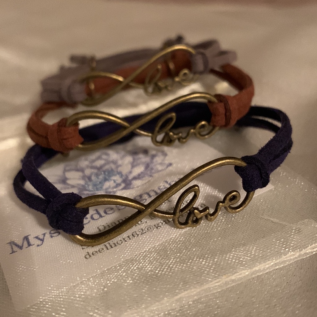 Infinity Love Leather Bracelet